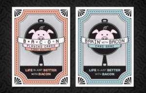 Bacon Playing Cards + “Bakin’ with Bacon” Card Game