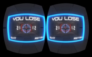 Oculus Rift BouncerVR lose screen screenshot