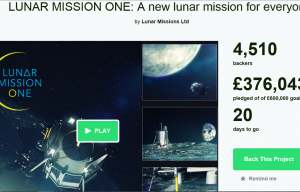 Lunar Mission One Kickstarter Raises over £375k in First 10 Days