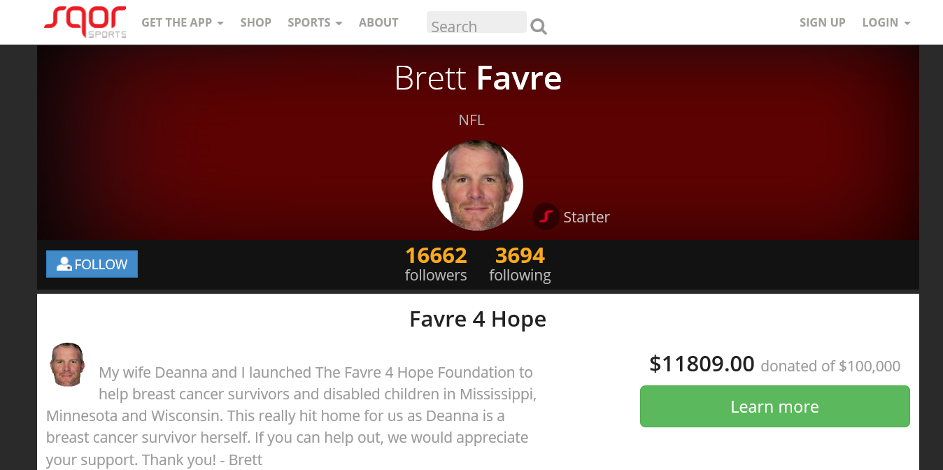 Sqor Brett Favre