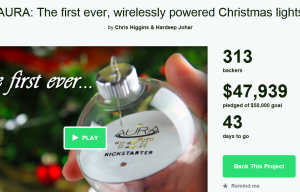 Aura Wireless Christmas Lights on Kickstarter Already Over $47K