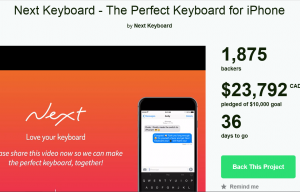 “Perfect Keyboard for iPhone” Kickstarter Doubles Goal in First Week