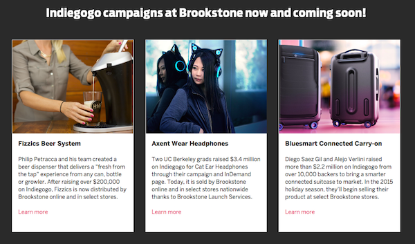 brookstone indiegogo