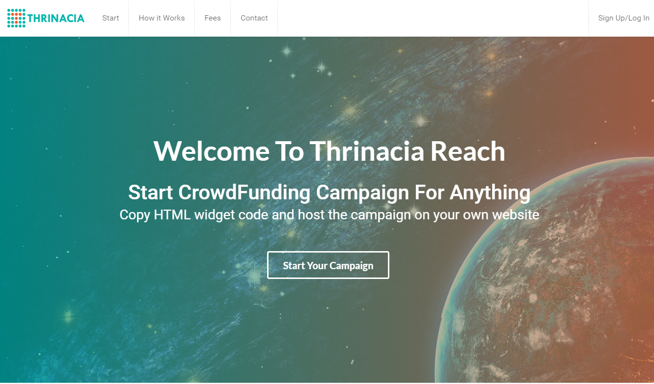 Thrinacia Reach Crowdfunding Service Launches to the Public