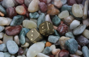 D6 Dice Stone Washed Precision CNC Machined From Engineering Alloys